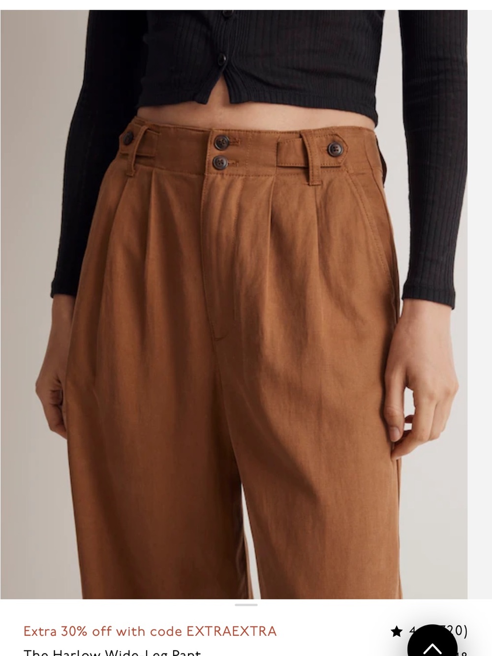 Madewell Harlow Wide-Leg Pant - Picture 4 of 10